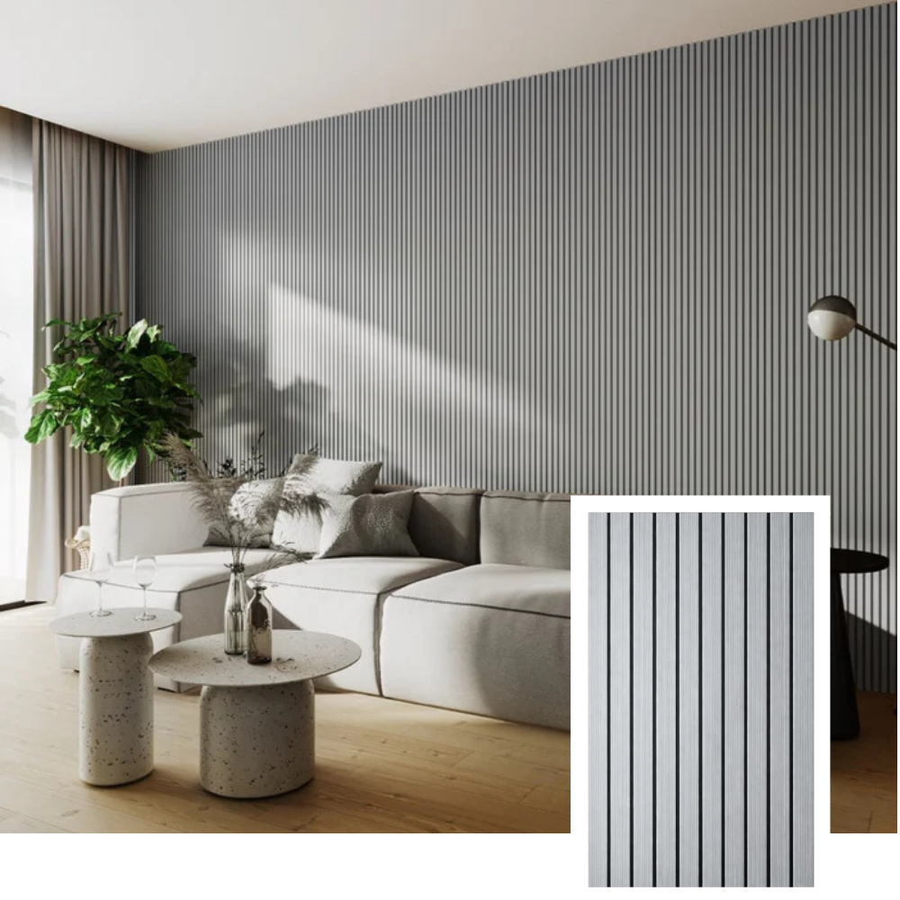 Stilpanel™ Premium Acoustic Slat Panel — Walnut