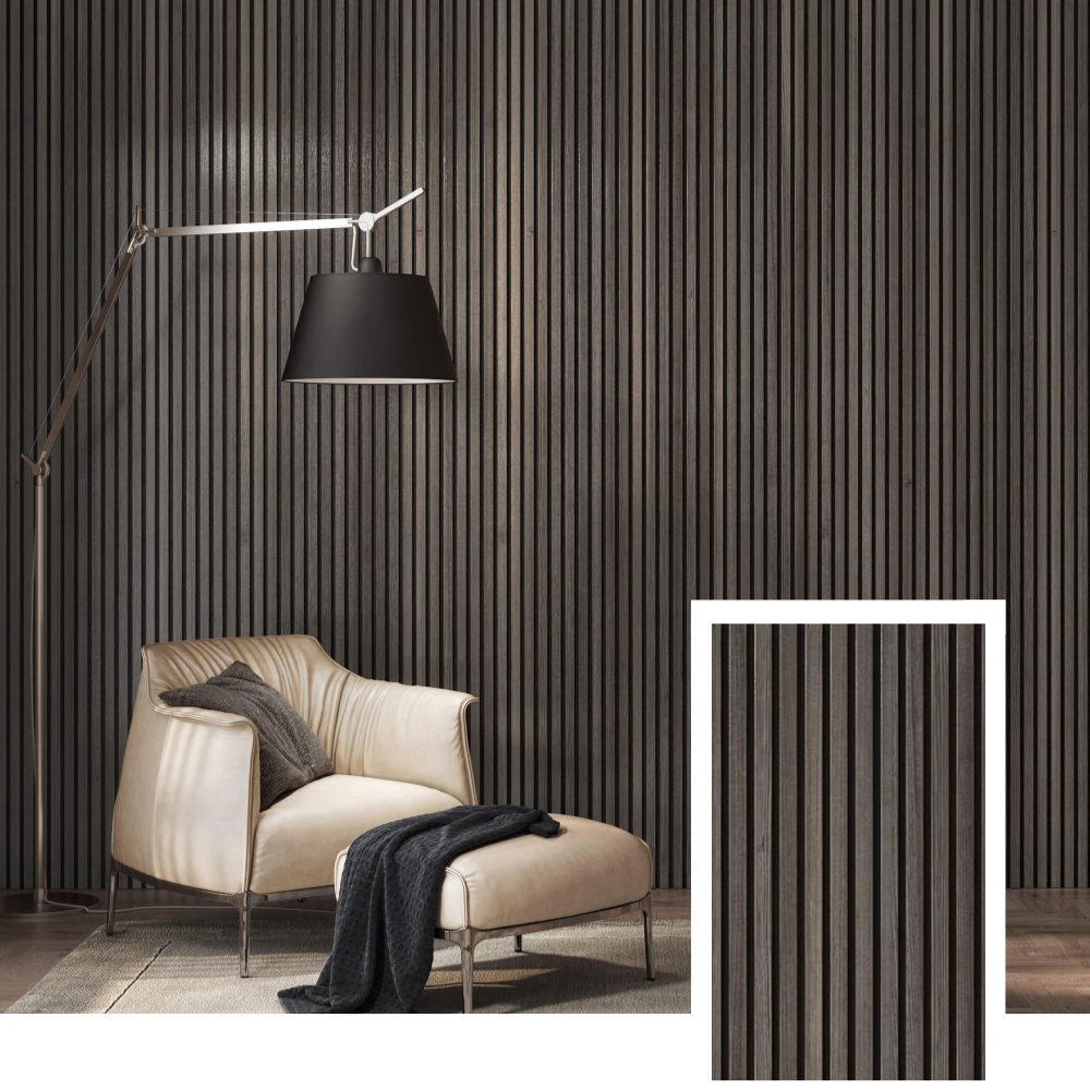 Stilpanel™ Premium Acoustic Slat Panel — Walnut